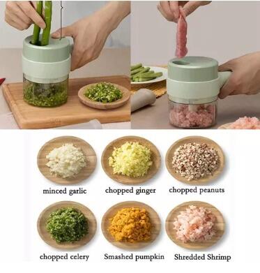 ChefMaster Cortador de verduras eléctrico 4 en 1