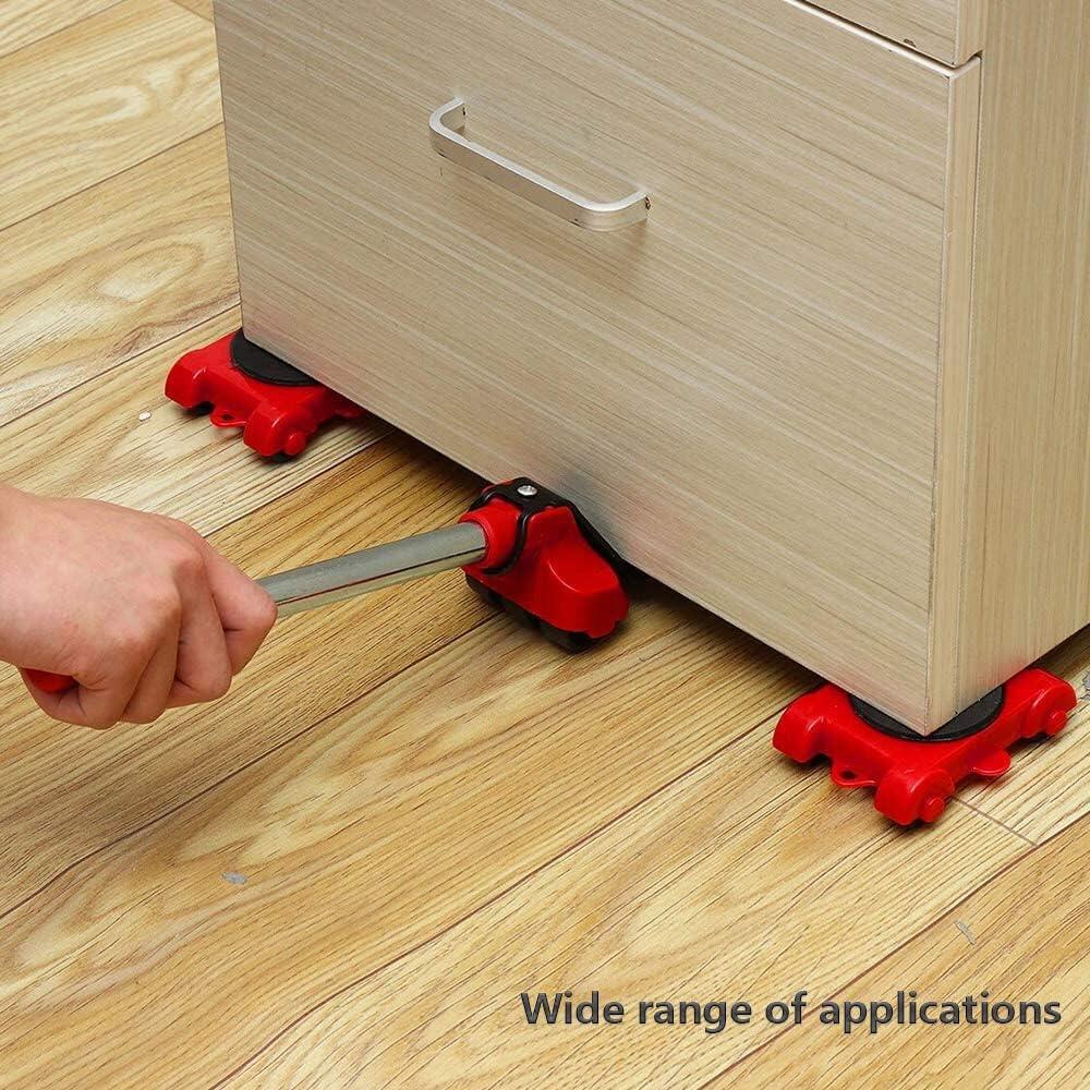 Kit Elevador de Muebles con Ruedas