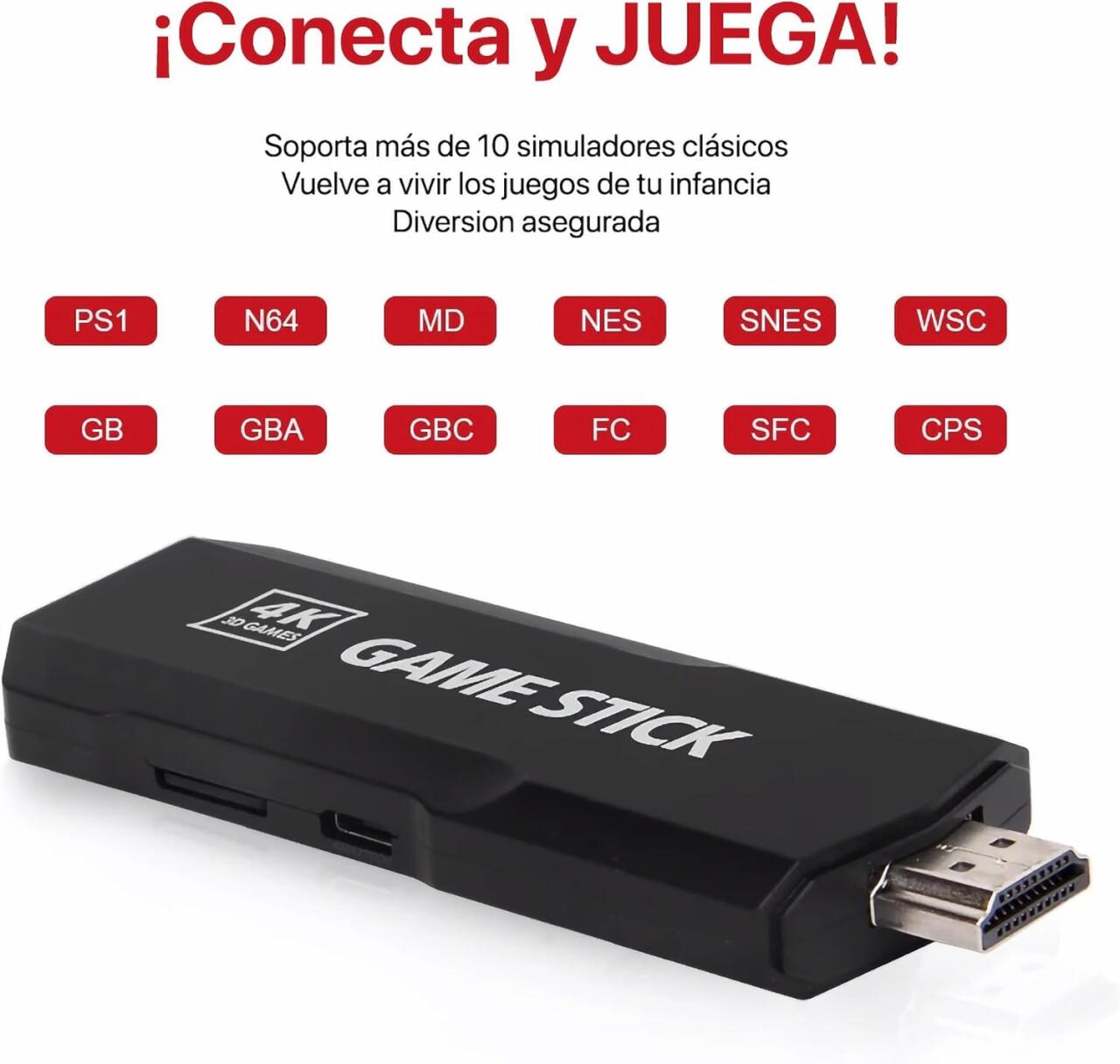 Game Stick 4K Plus – Consola Retro de Alta Definición