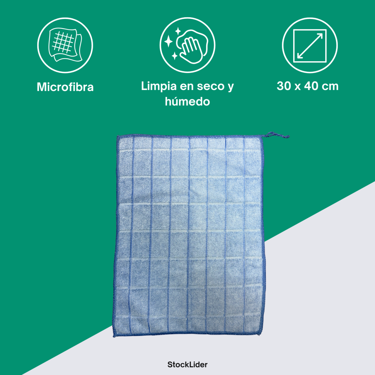 Paño de microfibra ultra absorbente 30x40cm