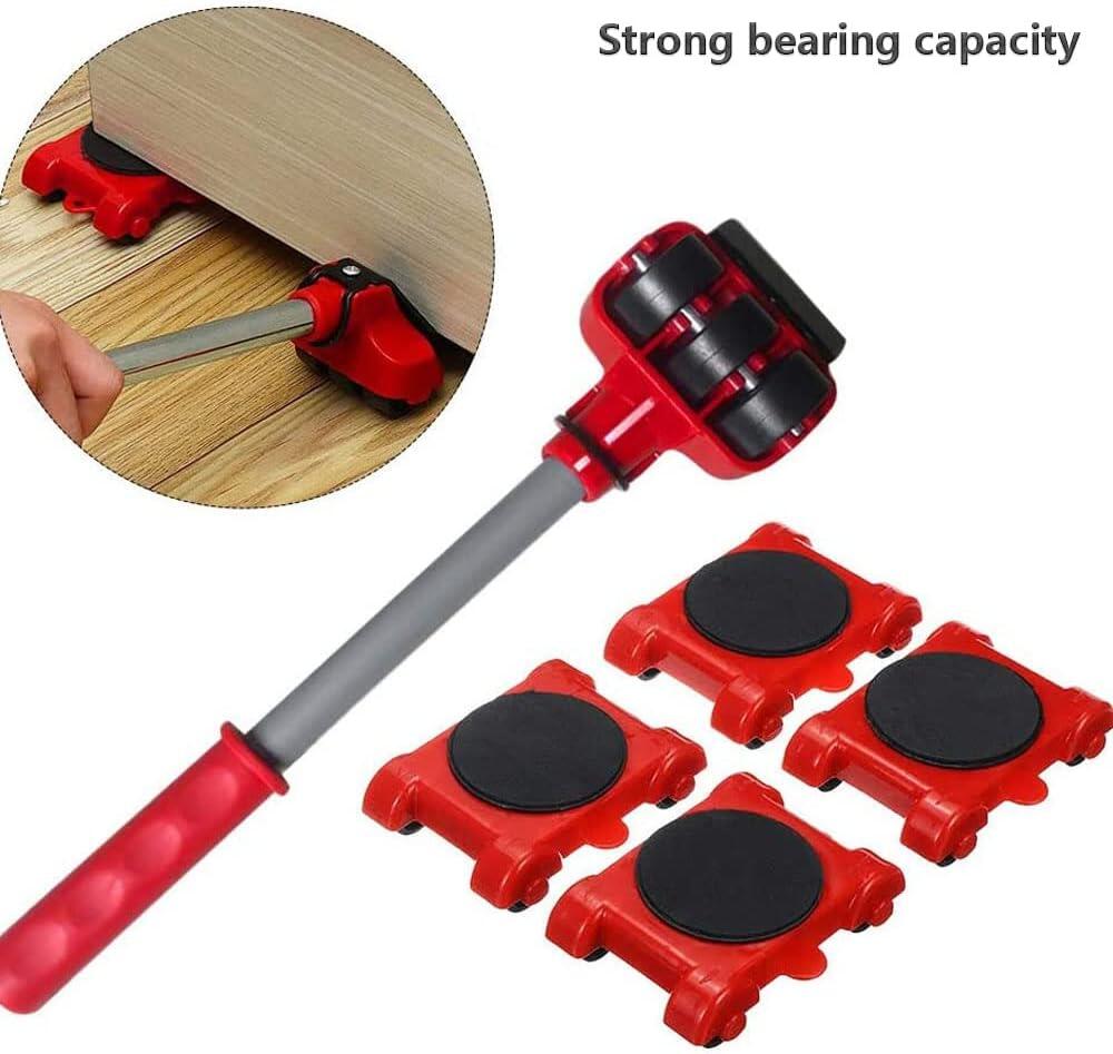 Kit Elevador de Muebles con Ruedas